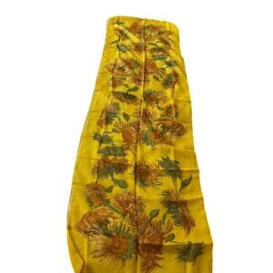 Vincent Van Gogh Sunflower Scarf Anne Crespelle Paris France
